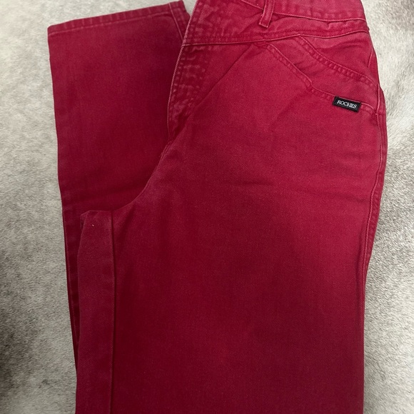 Vintage Red Rockies Size 33 - Picture 2 of 2